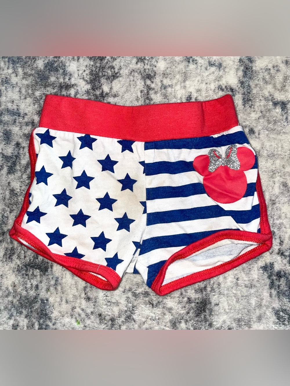 Disney Minnie Mouse American flag shorts size 3T